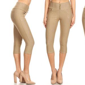 Women’s Stretchy Knit Denim Capri